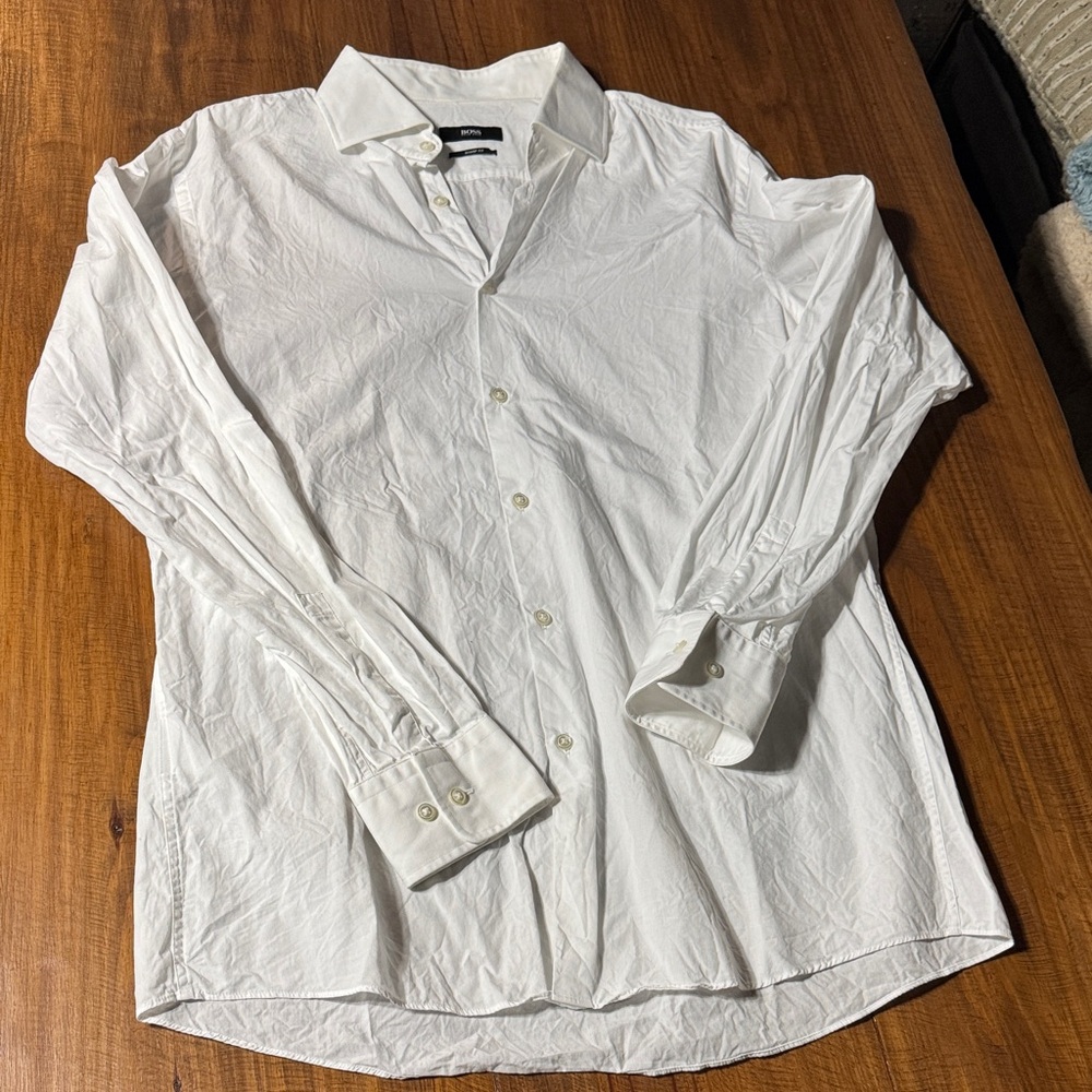 Hugo Boss Crisp White Dress Shirt